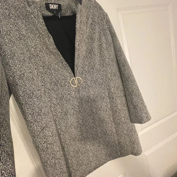NWT Point Collar DKNY D-Ring Topper Jacket Blazer Size 18 - Picture 5 of 6